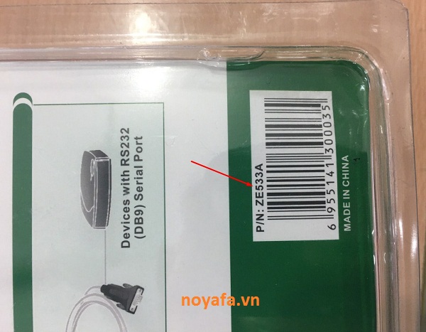 Cáp USB to com , RS232 chính hãng Z-tek(2.0)